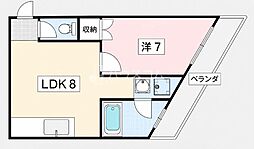 ファインコート2石津元町 1LDKの間取図画像