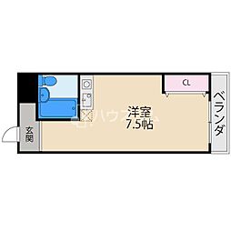 プレアール大和田 ワンルームの間取図画像