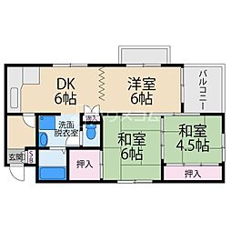 ガレリア清水町レジデンス 3DKの間取図画像