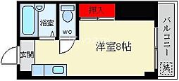 ハイクレスト光善寺 ワンルームの間取図画像