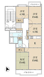 サーラシティ舟原 4LDKの間取図画像