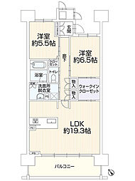 シティライフ豊橋前田町 2LDKの間取図画像