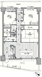 グランコート新栄 3LDKの間取図画像