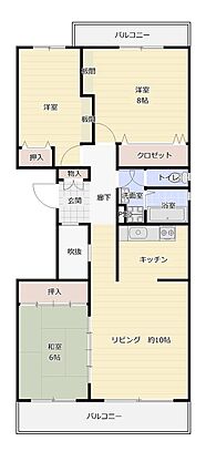 両面バルコニー...