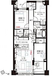 間取図画像 2SLDK