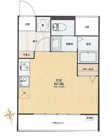 間取り マンションロダン 2階/-