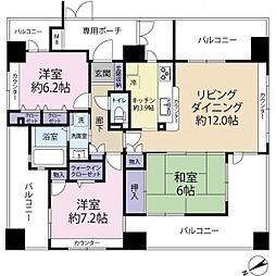 ナビウス根岸参丁目 3LDKの間取図画像