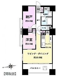 サンクレイドル西日暮里 1SLDKの間取図画像