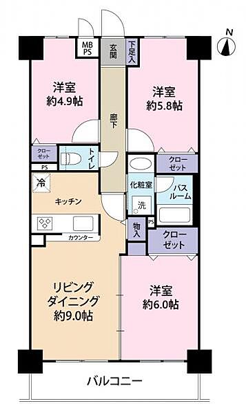 間取りを拡大表示