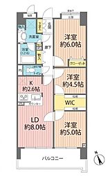 クレストフォルム田町ベイフロントスクエア 3LDKの間取図画像
