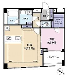 イニシアイオ杉並和泉 1LDKの間取図画像