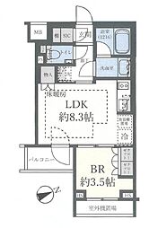 オープンレジデンシア西荻窪 1DKの間取図画像