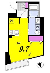 PASEO東武練馬 ワンルームの間取図画像