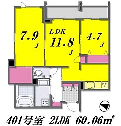 Sun Atomosphere～サン アトモスフィア～ 2LDKの間取図画像