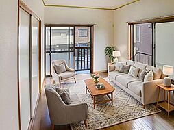 リバーハイツ（宮内） 201 2階2DKのリビング/ダイニング