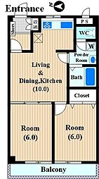 間取図画像 2LDK