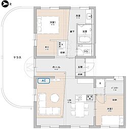 UNFLAT 2LDKの間取図画像