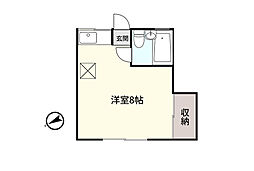 ラ・ネージュレザン ワンルームの間取図画像