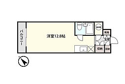 本町通桜苑ビル ワンルームの間取図画像