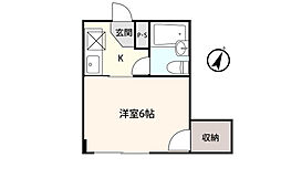 アシスト第3盛岡マンション 1Kの間取図画像