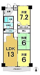 間取図画像 3LDK