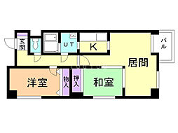 ビビールエスパシオ 2LDKの間取図画像