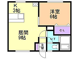 間取図画像 1LDK