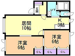 間取図画像 2LDK