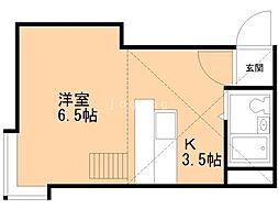 ジュピターN28 1Kの間取図画像