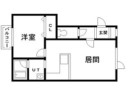 間取図画像 1LDK