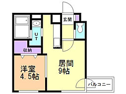 間取図画像 1LDK