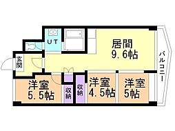 ファミール札幌 3DKの間取図画像