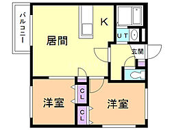 間取図画像 2LDK