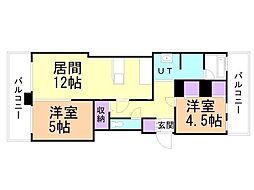 間取図画像 2LDK