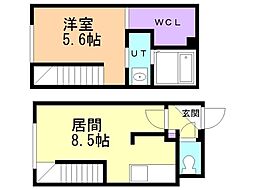 PartureN21 1LDKの間取図画像