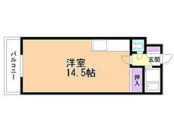 ホワイトパレス ワンルームの間取図画像