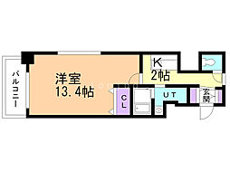 S-FORT札幌N15 1Kの間取図画像