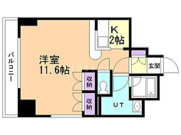 FLAX麻生ビル 1Kの間取図画像
