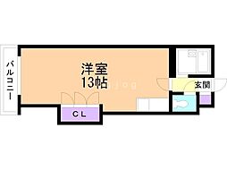 グランドハイツ当別 ワンルームの間取図画像