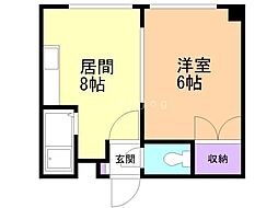 ダイアナ麻生MS 1LDKの間取図画像