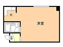 グリーンハイム 1Kの間取図画像