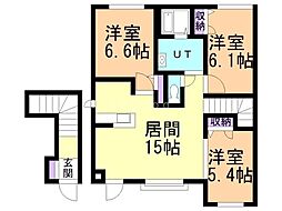 シャーメゾンレリッシュハイツ 3LDKの間取図画像