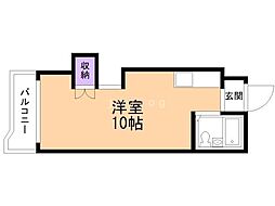 ノールシャンブル ワンルームの間取図画像