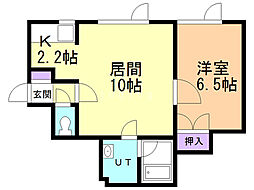 シティ・ブリーズ麻生 1LDKの間取図画像