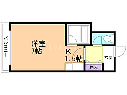 ジョイフル札幌 1Kの間取図画像