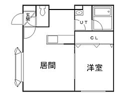 モデュロールN461 1LDKの間取図画像