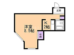 ノルデンハイム 1Kの間取図画像