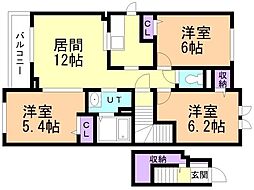 間取図画像 3LDK