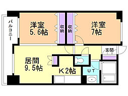 間取図画像 2LDK