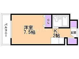 メゾン・ド・ウルス 1Kの間取図画像